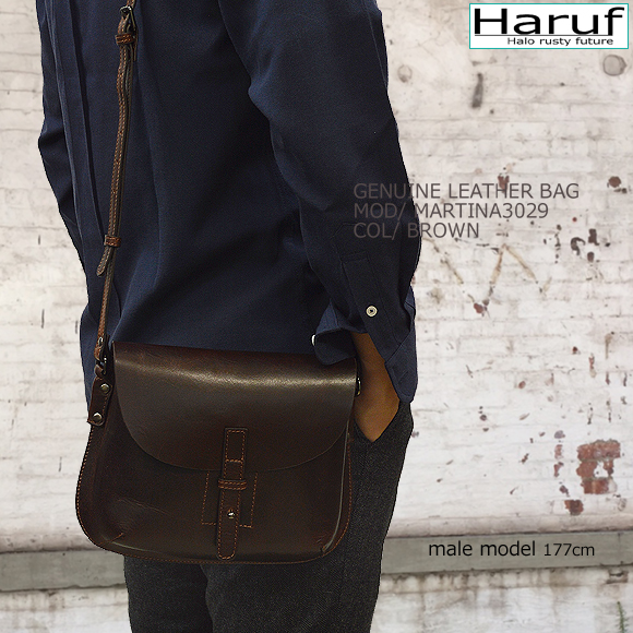 Haruf レザーバッグ ショルダーバッグ 斜めがけ バッグ レディース