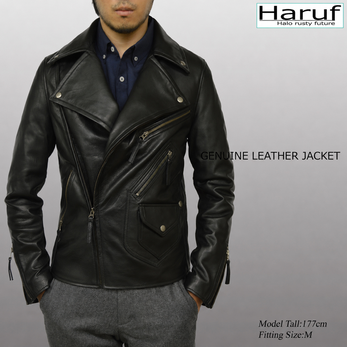 Haruf ハルフ 革ジャン メンズアウター ブランド レザージャケット