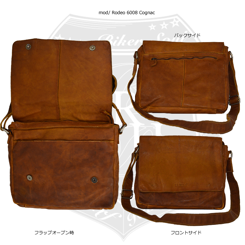 レザーショルダーバッグ メンズ 本革鞄 ショルダーバッグ レザーバッグ レザーバック ショルダーバック 斜めがけバッグ Leather Shoulder Bag Rodeo6008