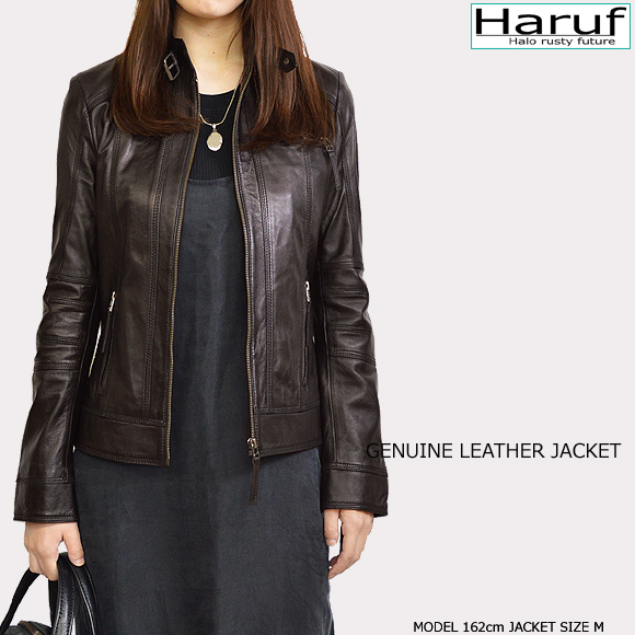 本革 レザージャケット レディース シングルライダース 革ジャン