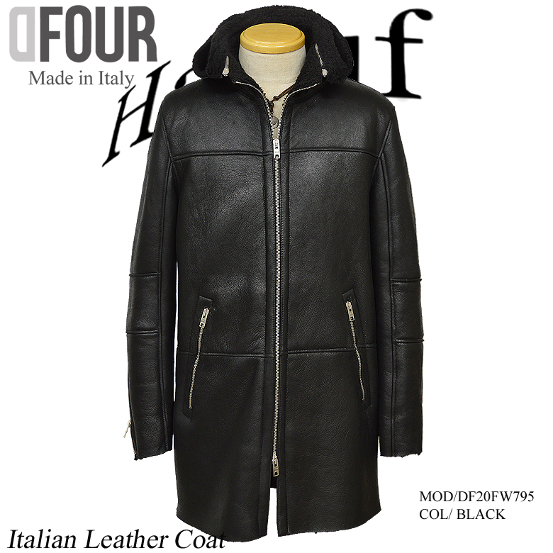 最安値挑戦  レザージャケット　コート　46 leather HAUTE イタリア製 レザージャケット