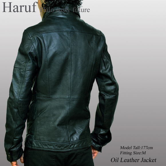 レザージャケット シングル ライダースジャケット Haruf ブランド