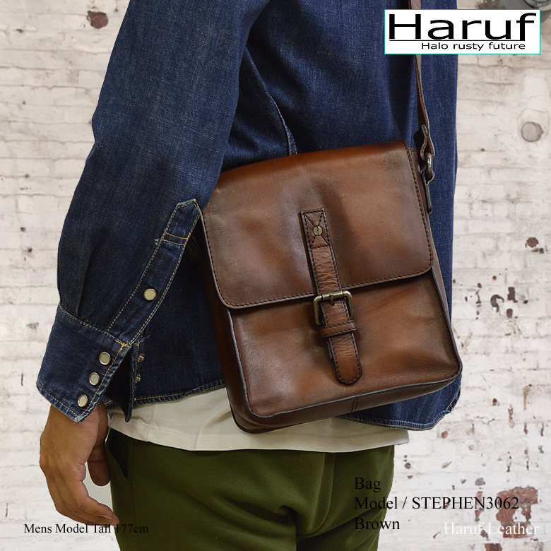 レザーショルダーバッグ stephen3062kanbane