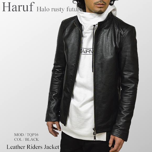 Haruf ビンテージ バッファローレザー ライダースジャケット メンズ ...