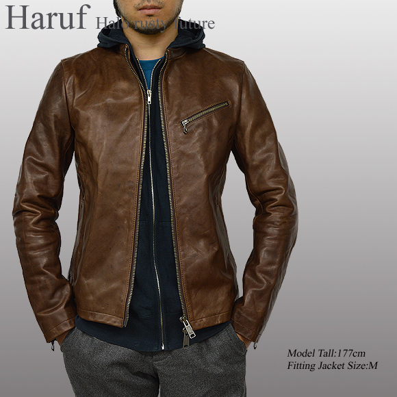 Haruf ハルフ 革ジャン メンズ アウター ブランド レザージャケット