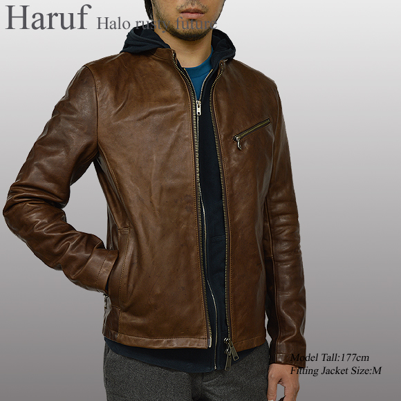 Haruf ハルフ 革ジャン メンズ アウター ブランド レザージャケット